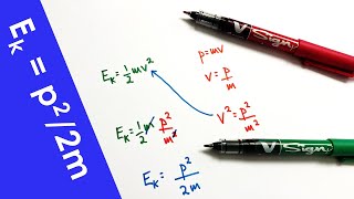 Deriving the Equation for Kinetic Energy and Momentum  A Level Physics [upl. by Edgell]