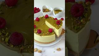 SERNIK PISTACJOWY BEZ PIECZENIA😍💚 sernik bezpieczenia nazimno pistacje pistachio cheesecake [upl. by Reivaj197]