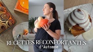 3 RECETTES RÉCONFORTANTES 🍂 Cinnamon Rolls Potiron Courge My Sweet Little Baby [upl. by Sacram]