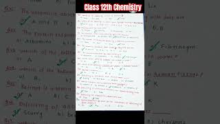 Biomolecules Class 12ChemistryMost Important Top 30 MCQs Biomoleculesneet shorts [upl. by Uv]