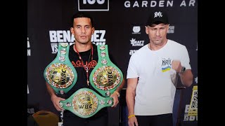 BENAVIDEZ VS GVOZDYK PRESS CONFERENCE HIGHLIGHTS BENAVIDEZ STATED WHAT HES GOING TO DO TO [upl. by Aettam]