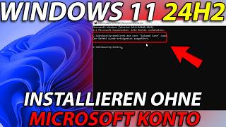 Windows 11 24H2 installieren OHNE MicrosoftKonto 😱 So einfach gehts [upl. by Divadleahcim]