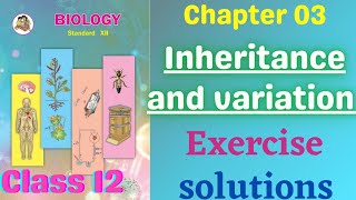 Inheritance and Variation class 12 biology chapter 3 exercise solutions [upl. by Novyaj907]