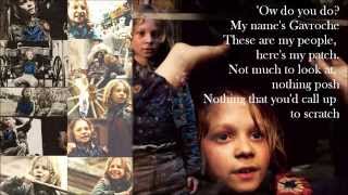 Les Miserables  All Gavroches Parts Four songs  Lyrics [upl. by Eelanna302]