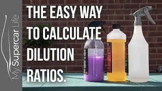 How to Calculate Dilution Ratios for Detailing Products [upl. by Shelbi]