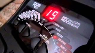 Digitech RP55 multi effects pedal for guitar Demo as bass simulator [upl. by Darmit]