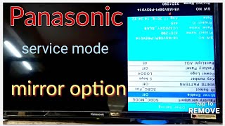 Panasonic LED TV Enter Service mode and quotMIRRORquot option [upl. by Zischke]