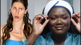 Esthetician Reacts To Nyma Tangs Nighttime Skincare Routine  Go To Bed With Me  Harpers BAZAAR [upl. by Naashar890]