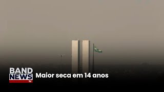 Brasília não tem registro de chuva há 134 dias  BandNews TV [upl. by Eellehs668]