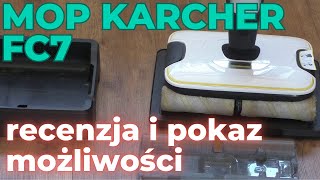 Mop bezprzewodowy akumulatorowy Karcher FC7 recenzja i pokaz działania [upl. by Renata]