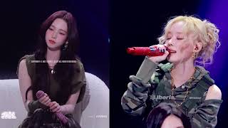 aespa KARINA amp WINTER Cover  Hug Me 안아줘 WINTER 윈터 FanCam at The Seasons Lee Youngjis RainbowS [upl. by Yxel986]