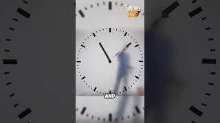 The Man Inside Amsterdam Airports Giant Clock shorts Travel viralvideo viralshorts [upl. by Coats881]