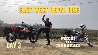 Day 3  Itahari to Bharatpur  Road condition was bad  KTM Adventure 250  RE Electra 350  Bullet [upl. by Leirua]