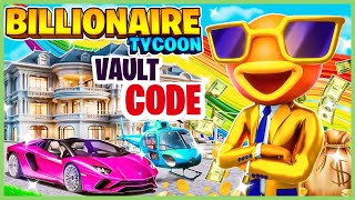 FORTNITE Billionaire Tycoon VAULT CODE Hyperbit Map  FORTNITE Billionaire Tycoon Code [upl. by Palm]