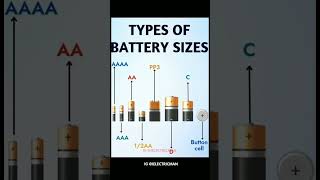 Types of Battery sizeelectricbattery batteries batteryelectricalbattre dcbattery dcbatteries [upl. by Htebazie]