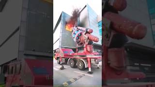 Fir Truck robot automobile transformers youtubeshorts purenepali driverlife0001 truckdriver [upl. by Atsira]