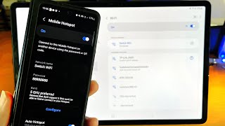 How To TetherHotspot WiFi from Android Phone to Galaxy Tab S8  S8 Plus  S8 Ultra [upl. by Attiuqaj974]