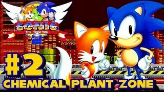 Sonic the Hedgehog 2 Genesis  1080p Part 2  Chemical Plant Zone [upl. by Nawotna884]