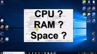 How to check laptop specs  How much Laptop RAMMemory  Beginners 2019 [upl. by Haimrej340]