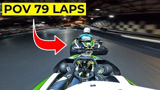 POV of 24 hour Indoor Karting Endurance Race Stint WorldKarts Kortrijk Belgium [upl. by Nalod127]