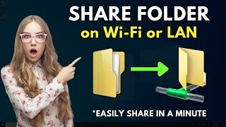 Sharing Files Between Computers Wirelessly  Solution for sharing folders on WIFI network [upl. by Atcliffe]