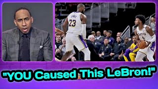 Stephen A FINALLY Calls Out Lebron James CAUSING the Bronny HATE [upl. by Laefar]