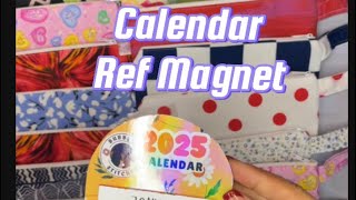 Freebies mini calendar ref magnet [upl. by Aidin]