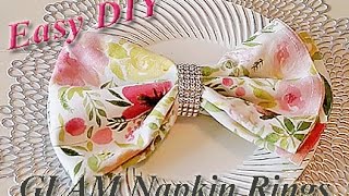 Easy DIY Napkin Rings  Sparkly Bling for Your Napkins [upl. by Atiek]