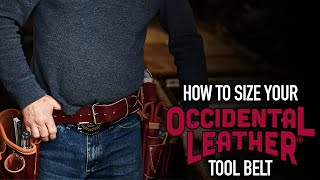 How to Size Your Occidental Leather Tool Belt [upl. by Fleischer]