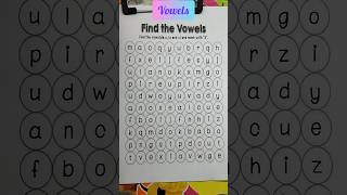 Find the Vowels vowels english englishworksheet shorts [upl. by Banyaz]