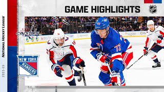 Capitals  Rangers 314  NHL Highlights 2023 [upl. by Parthena]