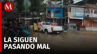 Acapulco se mantienen bajo inundaciones por las lluvias tras el paso de la tormenta John [upl. by Bajaj]