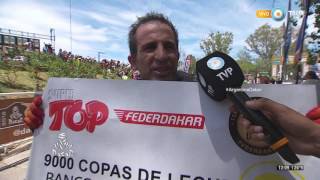 Rally Dakar 2016  Largada desde Tecnópolis Entrevista a Marc Coma [upl. by Atnwahsal]