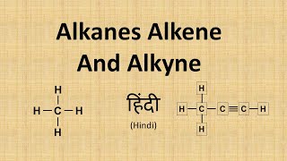 What are Alkane Alkene and Alkynes in Hindi [upl. by Assylem395]