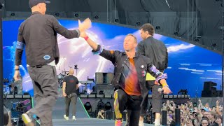 Coldplay Live Brussels 4K  Start Concert 05082022  Higher Power [upl. by Nosnirb96]