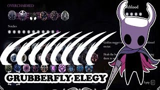 Best ranged charm  Grubberfly elegy Overcharm Hollow knight  grimm troupe [upl. by Pallua]