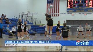 The Hayfield Vikings volleyball team kicked off the Section Tournament against the Schaeffer Academy [upl. by Weir488]