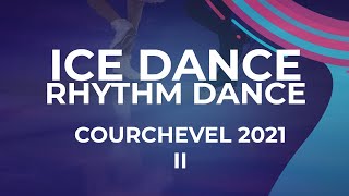 Ekaterina Andreeva  Ivan Desyatov BLR Ice Dance Rhythm Dance  Courchevel 2  2021 [upl. by Reivazx]