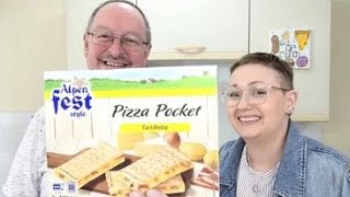 Lidl Alpen Fest Pizza Pockets Tartiflette  Food Review With Roxy [upl. by Scever]