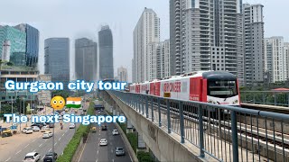 Gurgaon city tour 🇮🇳  The next Singapore 😳 cant believe this is India  modern India [upl. by Priscella472]