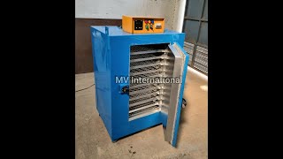 Electrode Baking Oven Capacity 100 Kgs 10 Trays Digital Controller 500 Degree Celsius [upl. by Paco]