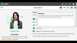 Learn how to take a Janison Insights test using the Janison Replay test player [upl. by Ylebmik76]