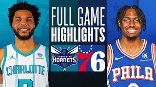 HORNETS at 76ERS  FULL GAME HIGHLIGHTS  March 16 2024 [upl. by Ehlke456]