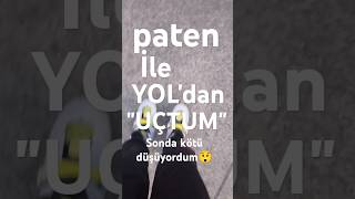 Yoldan kaydım🥶paten trabzon uçmak hız keşfet fpy [upl. by Ociral]