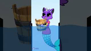 Good mermaid Pony was helped and given Diamond 🙏💎 Bad Catnap ✨ shorts Story Stories [upl. by Viccora]