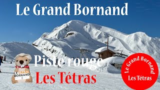 Le Grand Bornand  Piste rouge Les Tétras [upl. by Macfadyn]