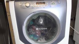 Review and Demonstration of Hotpoint Aqualtis Washer dryer AQM8F49U 8kg wash 6kg dry [upl. by Ignatzia]