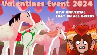 I CAUGHT ALL the NEW VALENTINES EVENT Horses in WILD HORSE ISLANDS on ROBLOX Valentines Event 2024 [upl. by Flin]