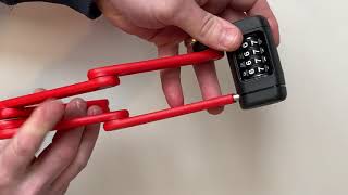 ABUS Nordic  Bordo Combo Locks  how to change locking code [upl. by Tavey]