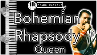 Bohemian Rhapsody  Queen  Piano Karaoke Instrumental [upl. by Octavus]